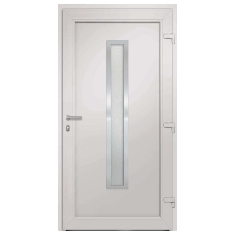 Drzwi wejściowe zewnętrzne, białe, 108 x 208 cm