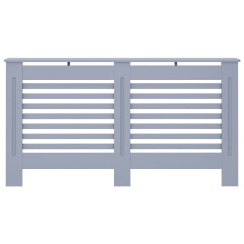 Osłona na kaloryfer, antracytowa, 152x19x81 cm, MDF