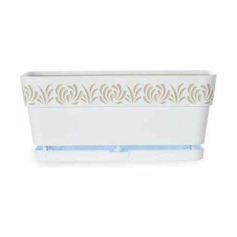 Donica Balkonowa Stefanplast Gaia Biały Plastikowy 13,3 x 12,3 x 29,3 cm (12 Sztuk)