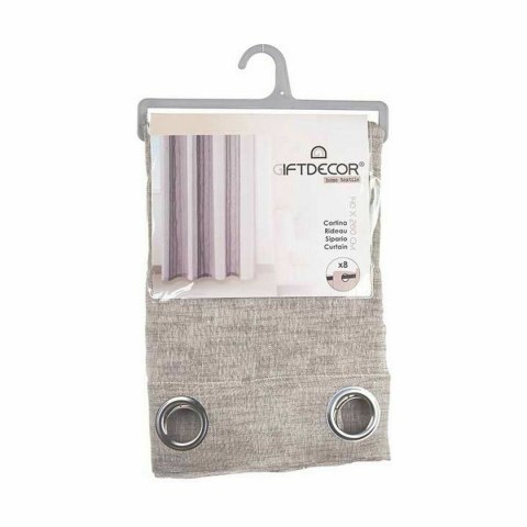 Zasłona Gift Decor Brązowy 140 x 0,1 x 260 cm (6 Sztuk)