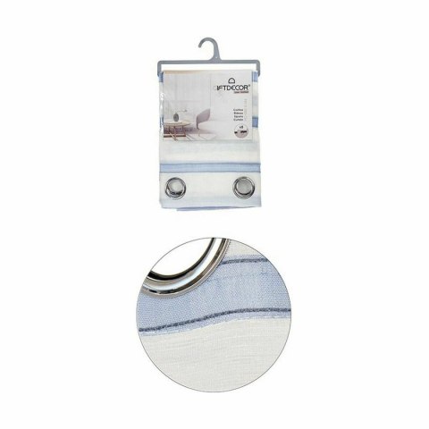 Zasłona Gift Decor Niebieski 140 x 0,1 x 260 cm Paski (6 Sztuk)