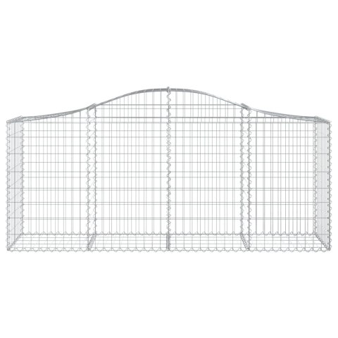 Kosze gabionowe, 50 szt, 200x50x80/100 cm, galwanizowane żelazo