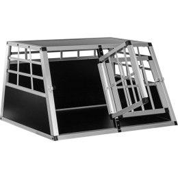 Aluminiowa skrzynia transportowa dla psów dwudrzwiowa tylna