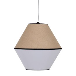 Lampa Sufitowa Biały Czarny Naturalny Żelazo Plastikowy 220-240 V 32 x 16 x 26 cm