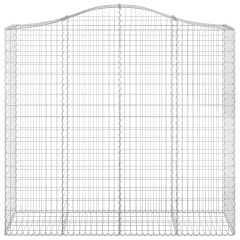 Kosze gabionowe, 10 szt, 200x50x180/200cm, galwanizowane żelazo Kosze gabionowe, 10 szt, 200x50x180/200cm, galwanizowane żelazo