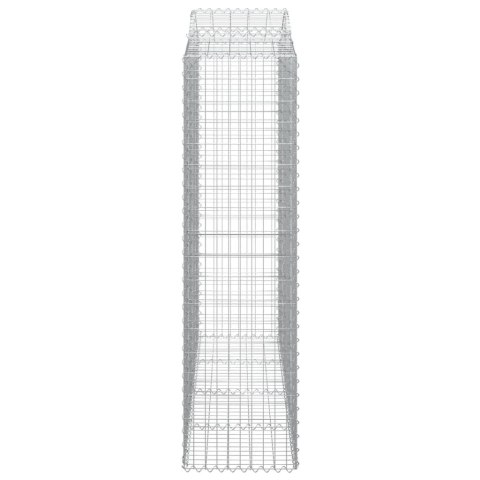Kosze gabionowe, 10 szt, 200x50x180/200cm, galwanizowane żelazo Kosze gabionowe, 10 szt, 200x50x180/200cm, galwanizowane żelazo
