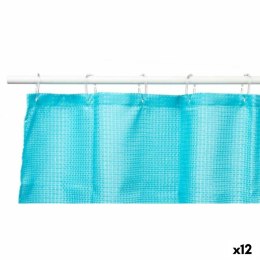 Zasłona prysznicowa Punkt Niebieski Poliester 180 x 180 cm (12 Sztuk)