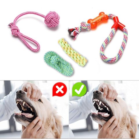 Zestaw szarpaków dla psa DYLAN 10 elementów