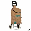 Wózek na Zakupy Organic Brązowy 3,3 L 36 x 95 x 35 cm (10 Sztuk)