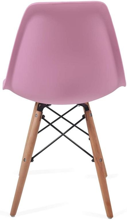 Zestaw krzeseł do jadalni z plastikowym siedziskiem, 2 sztuk