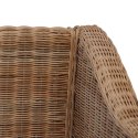 3-osobowa sofa z poduszkami, naturalny rattan