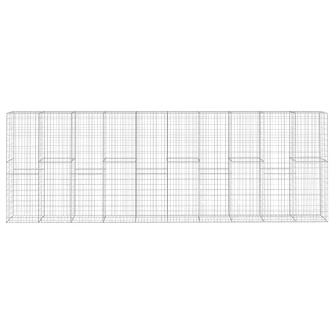 Ściana gabionowa z pokrywą, galwanizowana stal, 600x50x200 cm