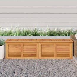 Skrzynia ogrodowa z workiem, 200x50x53 cm, lite drewno tekowe