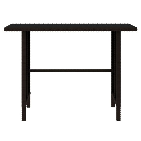 4-cz. zestaw wypoczynkowy do ogrodu, rattan PE, brązowy