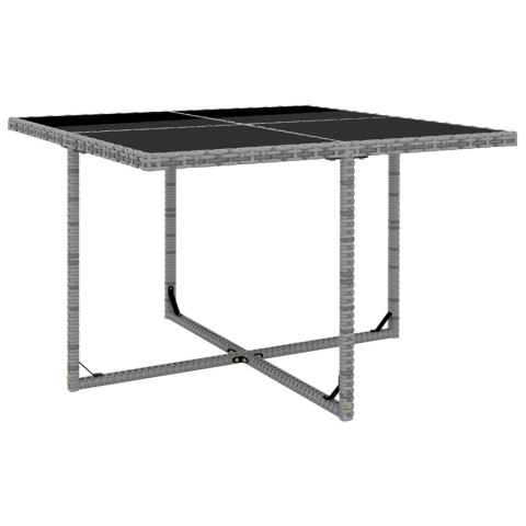 5-cz. zestaw mebli ogrodowych z poduszkami, rattan PE, szary