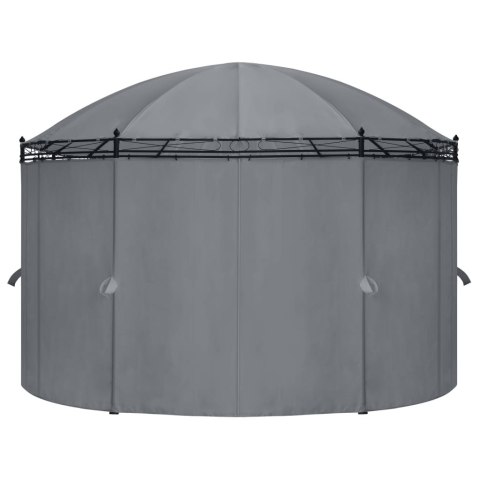 Altana z zasłonami, 520x349x255 cm, antracytowa