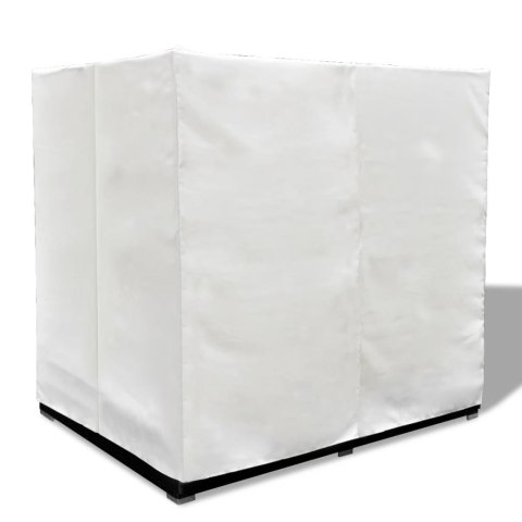 Leżak ogrodowy z baldachimem, polirattan, czarny