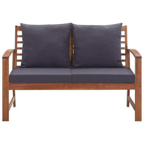 4-cz. zestaw wypoczynkowy do ogrodu, poduszki, drewno akacjowe