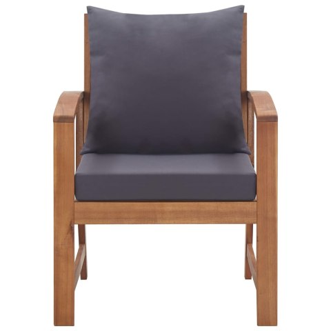 4-cz. zestaw wypoczynkowy do ogrodu, poduszki, drewno akacjowe