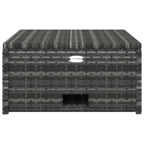 4-cz. zestaw wypoczynkowy do ogrodu, poduszki, szary rattan PE