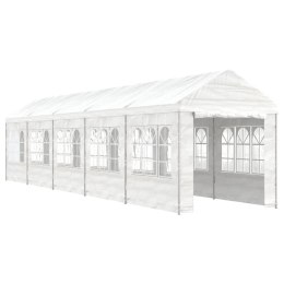 Namiot ogrodowy z dachem, biały, 11,15x2,28x2,69 m, polietylen