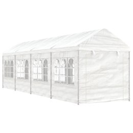 Namiot ogrodowy z dachem, biały, 8,92x2,28x2,69 m, polietylen