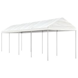 Namiot ogrodowy z dachem, biały, 8,92x2,28x2,69 m, polietylen