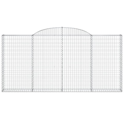 Kosze gabionowe, 10 szt 300x30x140/160 cm, galwanizowane żelazo Kosze gabionowe, 10 szt 300x30x140/160 cm, galwanizowane żelazo