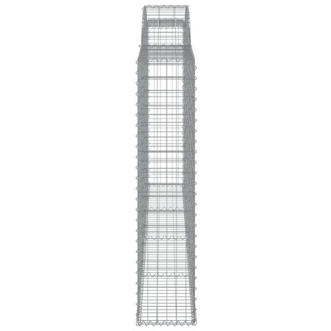 Kosze gabionowe, 10 szt 300x30x140/160 cm, galwanizowane żelazo Kosze gabionowe, 10 szt 300x30x140/160 cm, galwanizowane żelazo