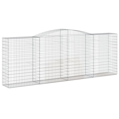 Kosze gabionowe, 10 szt, 400x50x140/160cm, galwanizowane żelazo Kosze gabionowe, 10 szt, 400x50x140/160cm, galwanizowane żelazo