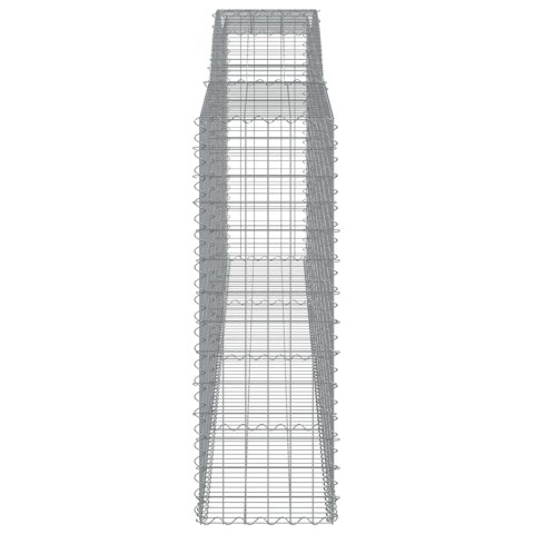 Kosze gabionowe, 10 szt, 400x50x140/160cm, galwanizowane żelazo Kosze gabionowe, 10 szt, 400x50x140/160cm, galwanizowane żelazo