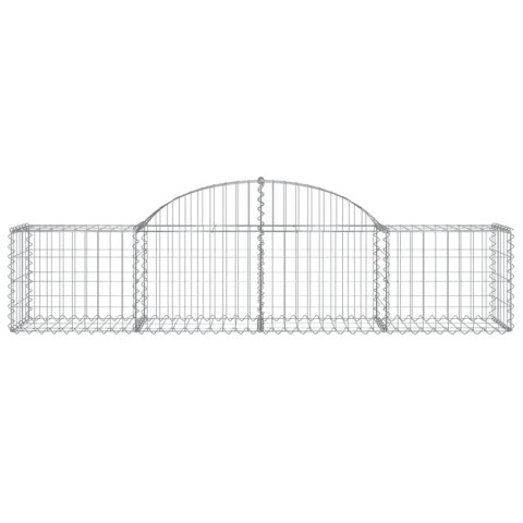 Kosze gabionowe, 18 szt, 200x50x40/60 cm, galwanizowane żelazo Kosze gabionowe, 18 szt, 200x50x40/60 cm, galwanizowane żelazo