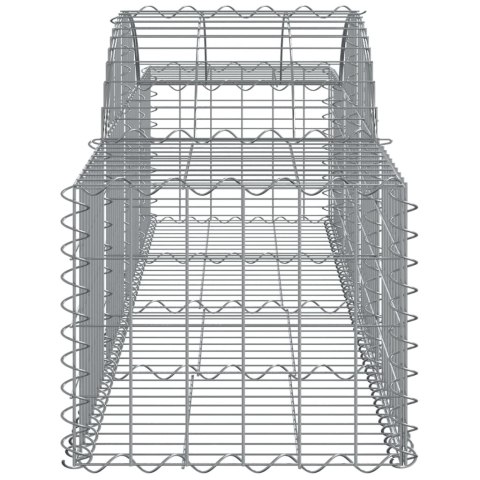 Kosze gabionowe, 18 szt, 200x50x40/60 cm, galwanizowane żelazo Kosze gabionowe, 18 szt, 200x50x40/60 cm, galwanizowane żelazo