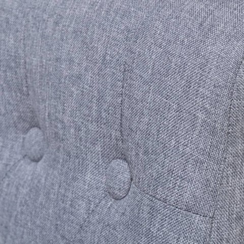 Krzesła stołowe, 6 szt., jasnoszare, tkanina