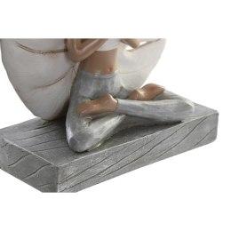 Figurka Dekoracyjna DKD Home Decor 16 x 7,5 x 21 cm Szary Biały Yoga (2 Sztuk)