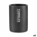 Stojak na szczoteczki do zębów Tumbler Szary Żywica 7,5 x 10,2 x 7,5 cm (12 Sztuk)