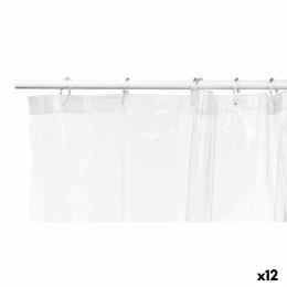 Zasłona prysznicowa Przezroczysty Polietylen EVA 180 x 180 cm (12 Sztuk)