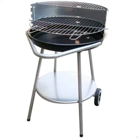 Grill Węglowy na Kólkach Aktive Metal emaliowany 51 x 82 x 51 cm Czarny