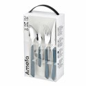 Zastawa stołowa Amefa Eclat Granatowy Metal (24 pcs)