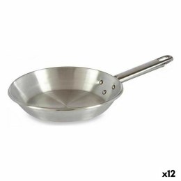 Patelnia Ø 18 cm Srebrzysty Aluminium (12 Sztuk)