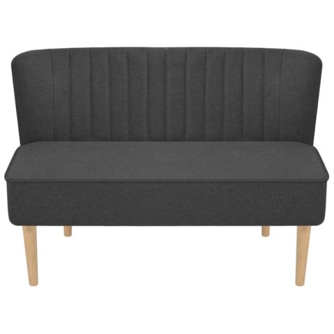Sofa, 117x55,5x77 cm, ciemnoszara, tkanina