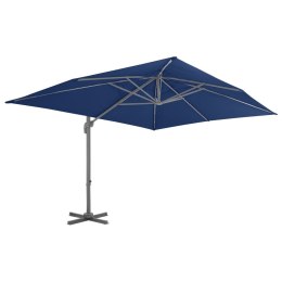 Parasol wiszący z aluminiowym słupkiem, 4x3 m, błękit lazur