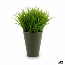 Roślina Dekoracyjna Plastikowy 11 x 18 x 11 cm Kolor Zielony Szary (12 Sztuk)