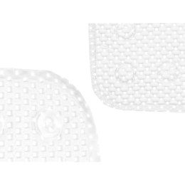 Antypoślizgowa mata prysznicowa Biały PVC 53 x 52,5 x 1 cm (6 Sztuk)