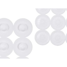 Antypoślizgowa mata prysznicowa Biały PVC 68 x 36 x 1 cm (6 Sztuk)