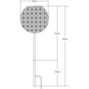 Lampa słoneczna Galix Retro Metal 15 x 45 cm Dekoracja