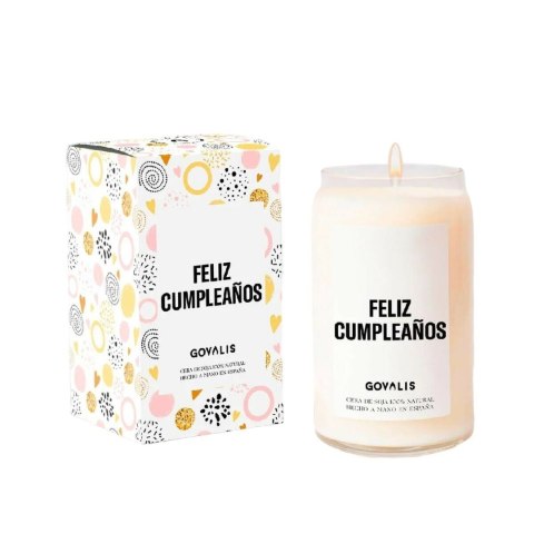 Świeczka Zapachowa GOVALIS Feliz Cumpleaños (500 g)