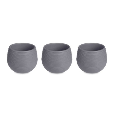 Zestaw garnków Ibergarden Antracyt Plastikowy 16,5 x 16,5 x 14,5 cm 51,5 x 14,5 x 16,5 cm (4 Sztuk)