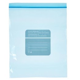 Zestaw toreb na żywność wielokrotnego użytku ziplock 25 x 30 cm Niebieski Polietylen 3 L (20 Sztuk)