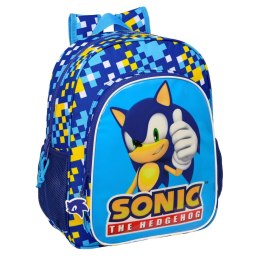 Plecak szkolny Sonic Speed 32 x 38 x 12 cm Niebieski